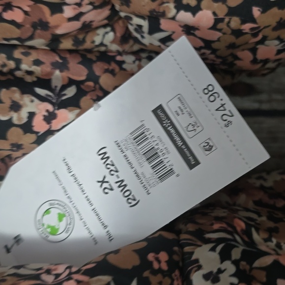 Women's quilted floral coat - Picture 5 of 5